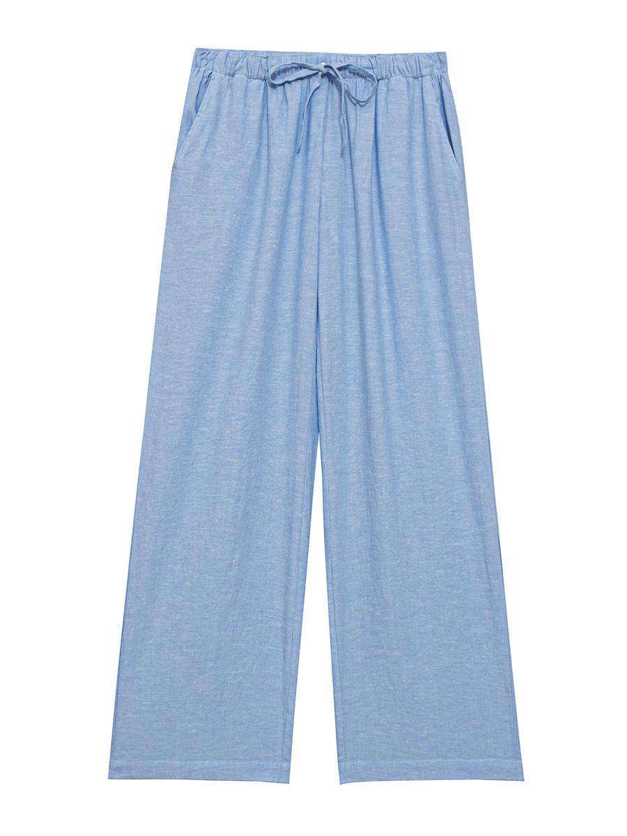 LOW-RISE Pyjama Bottoms in Sky Blue