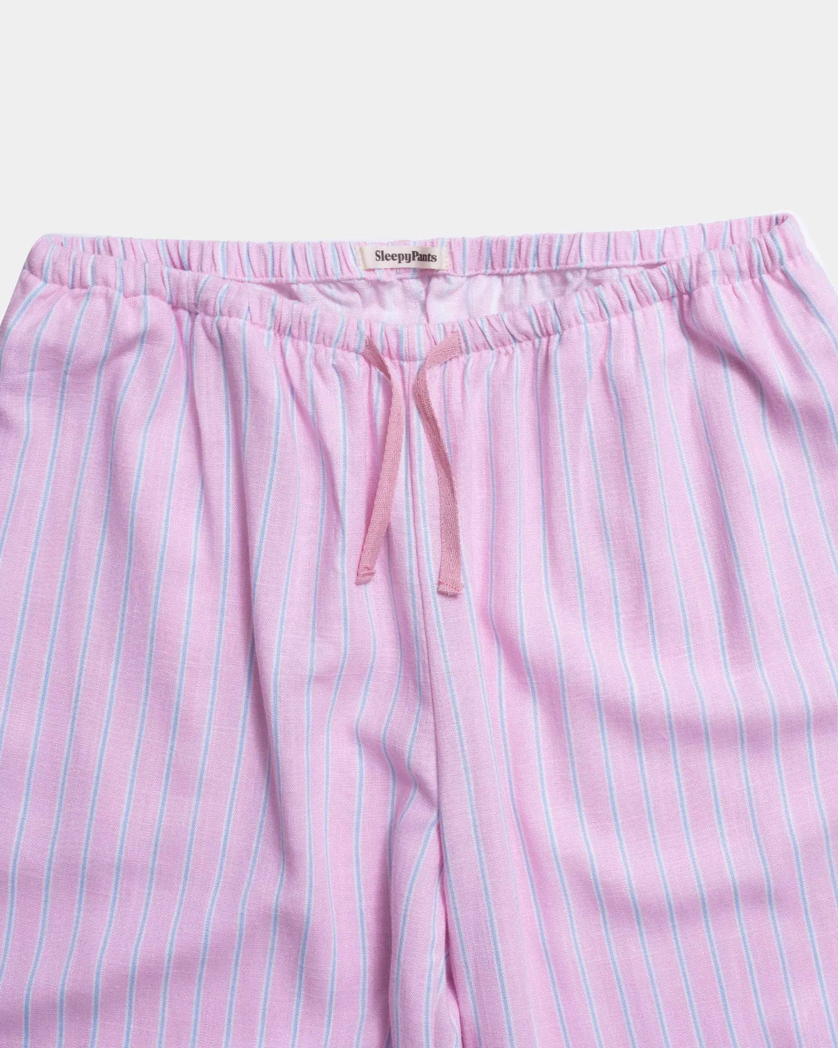 Lounge Low Rise - Pink & Blue Stripe Linen